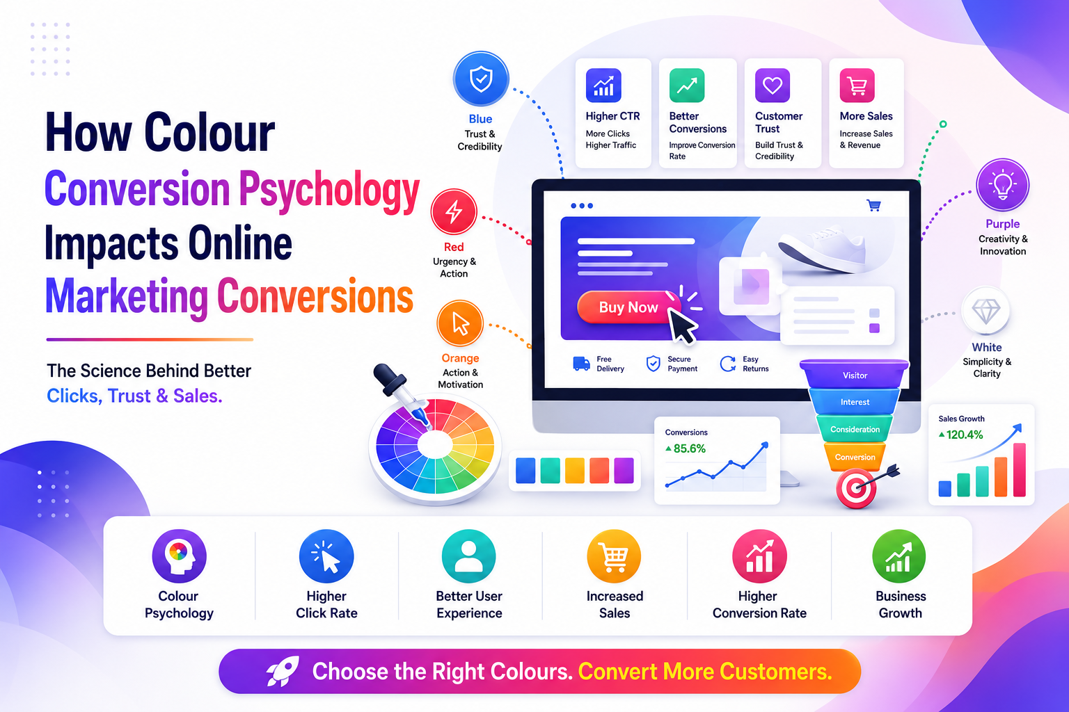 How Colour Conversion Psychology Impacts Online Marketing Conversions