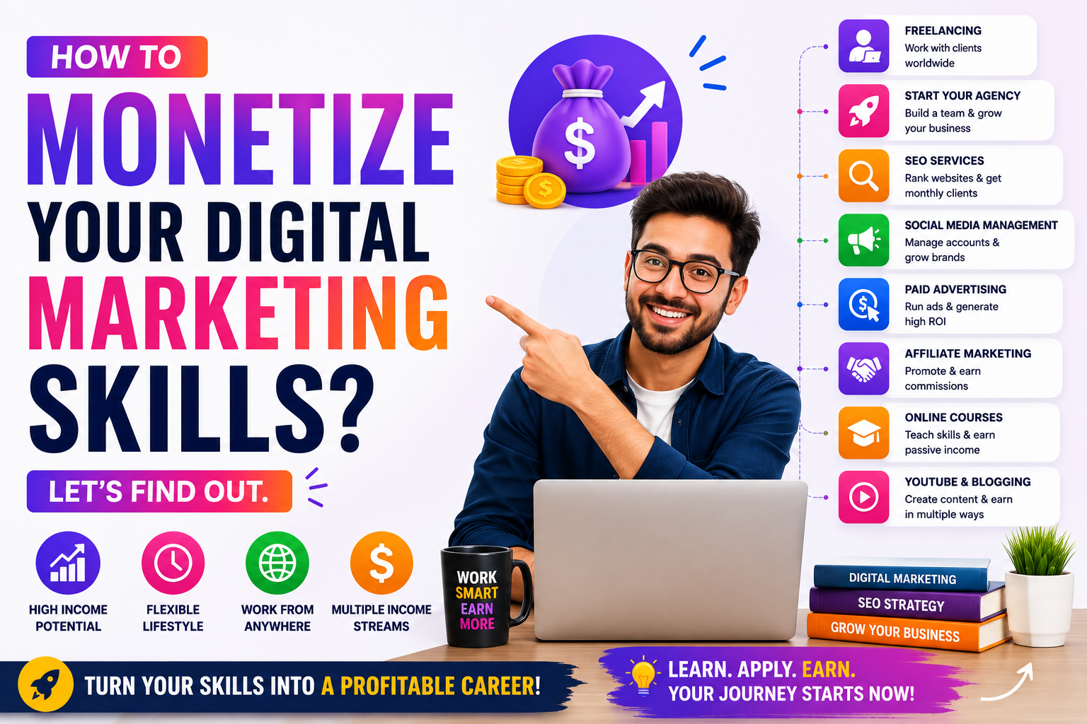 How to monetize your Digital Marketing skills? – Let’s find out.