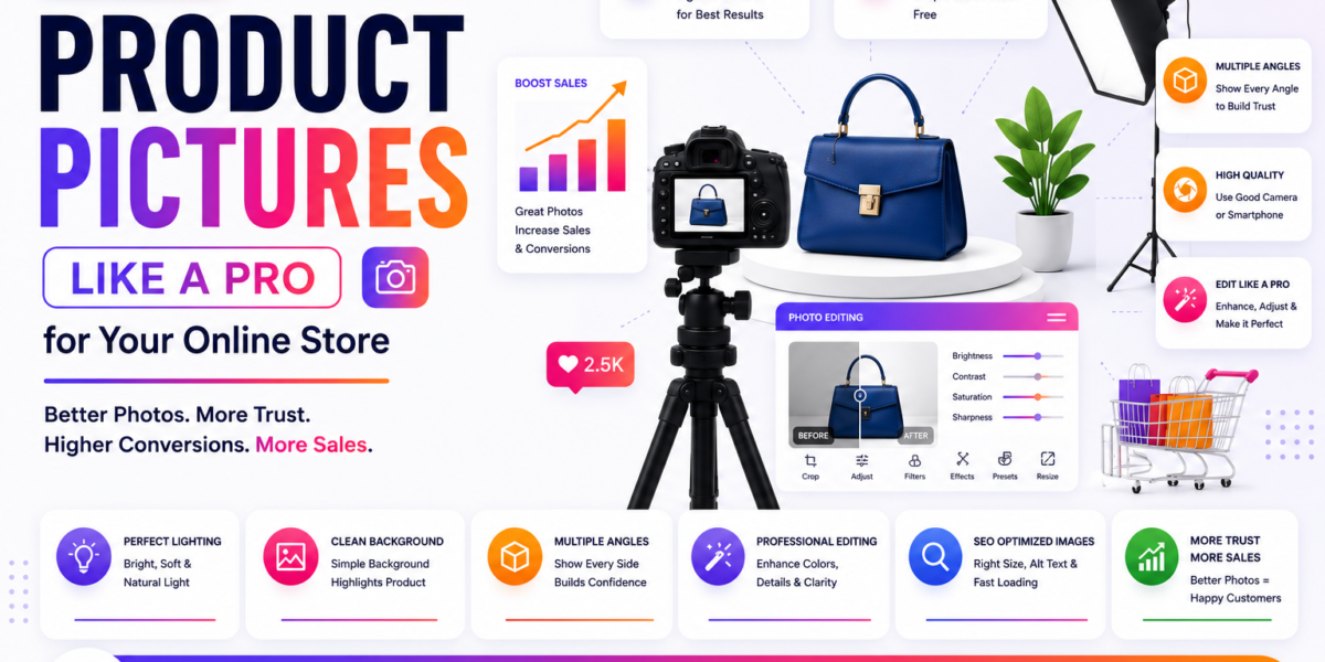 How to take product pictures like a pro for your online store?
